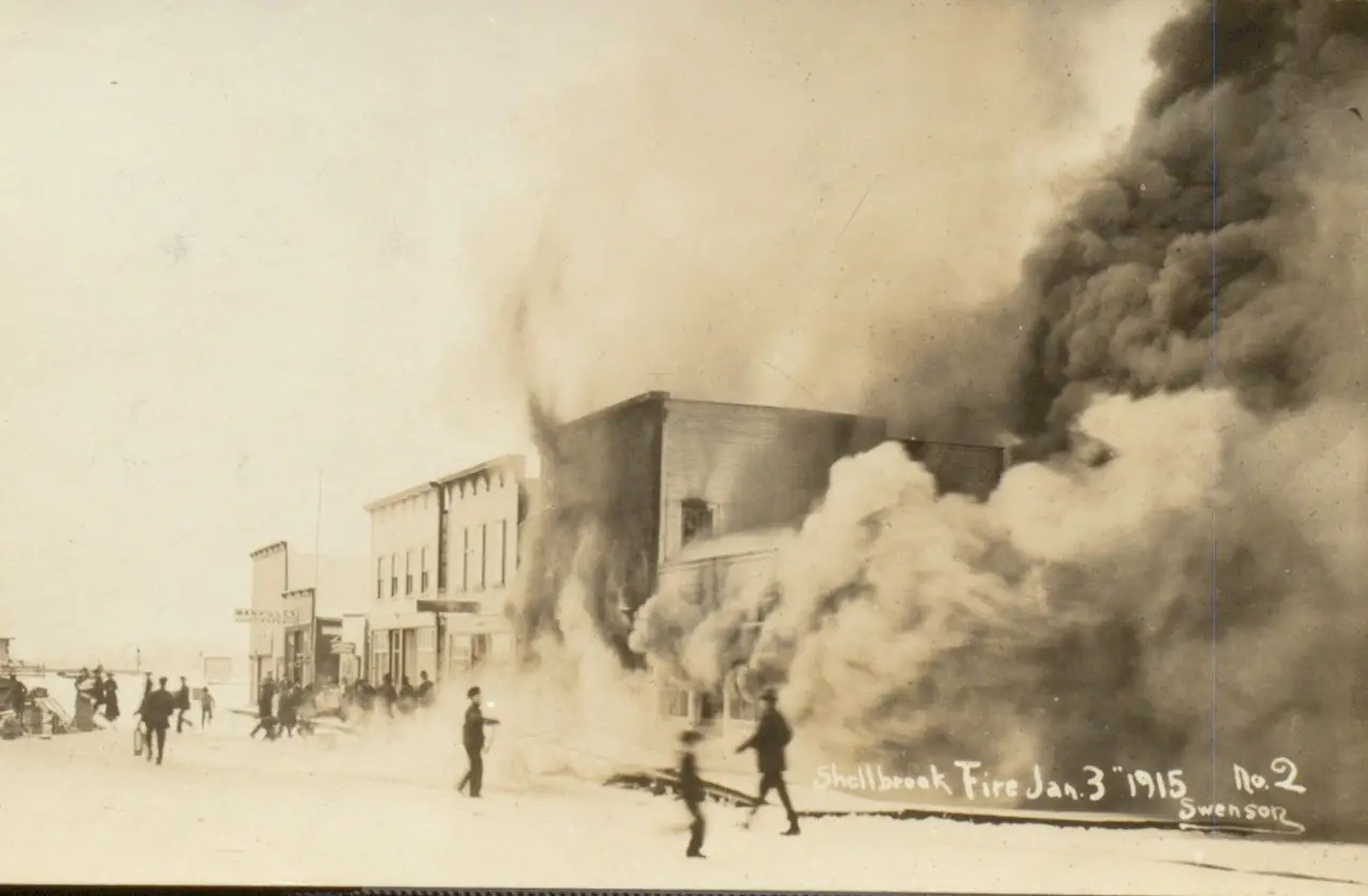 Shellbrook fire, January 3, 1915, January 3, 1915
